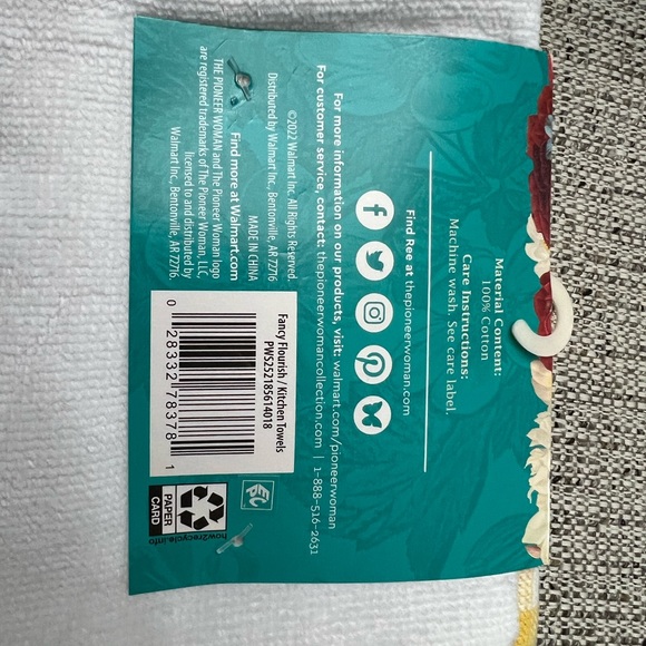 Pioneer Woman Fancy Flourish Kitchen Towels 3 pack NEW - Picture 5 of 8